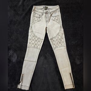 Paper Fox Beige Skinny Women's Jeans